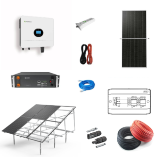 KIT sistem fotovoltaic GROWATT 6 kW monofazat OFF GRID cu baterie Renon 5kWh