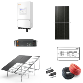KIT sistem fotovoltaic SOLIS 6 kW monofazat Hybrid cu baterie Renon 5kWh