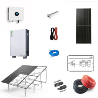 KIT sistem fotovoltaic GROWATT 6 kW monofazat OFF GRID cu baterie Renon 16kWh