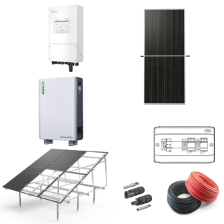 KIT sistem fotovoltaic SOLIS 6 kW monofazat Hybrid cu baterie Renon 16kWh