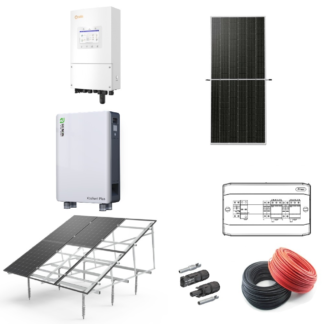 KIT sistem fotovoltaic SOLIS 8 kW monofazat Hybrid cu baterie Renon 16kWh