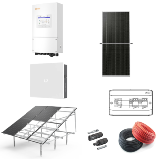 KIT sistem fotovoltaic SOLIS 6 kW monofazat Hybrid cu baterie Dyness 10kWh