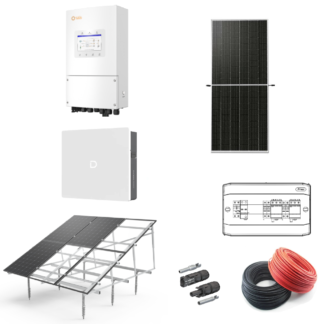 KIT sistem fotovoltaic SOLIS 8 kW monofazat Hybrid cu baterie Dyness 10kWh